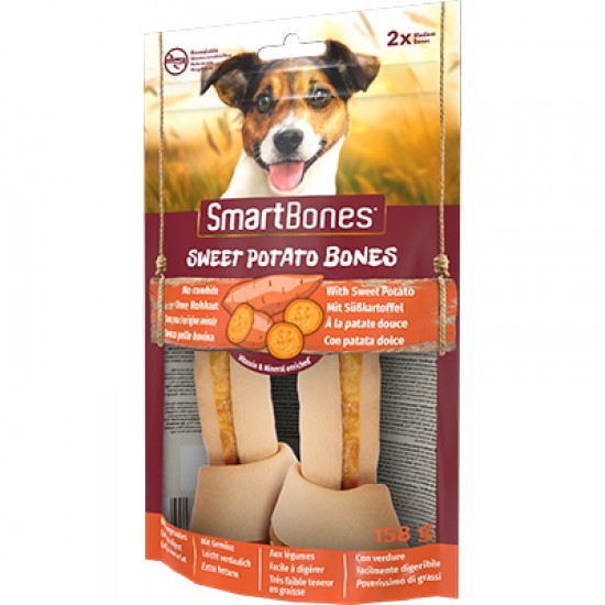 SMARTBONES SWEETPOTATO MED. 2AD 28 XP