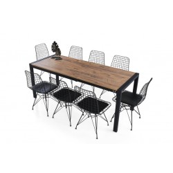 Açılır Yemek Toplantı Masası ve 8 Sandalye Takımı