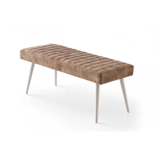 Mutfak Bank Bench Oturma Markiz 95cm Kahve Kumaş