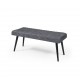 Mutfak Bank Bench Oturma Markiz 110cm Gri/Antrasit Kumaş