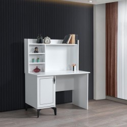 Çizgi Yarım Kitaplıklı Çalışma Masası 110x60x137