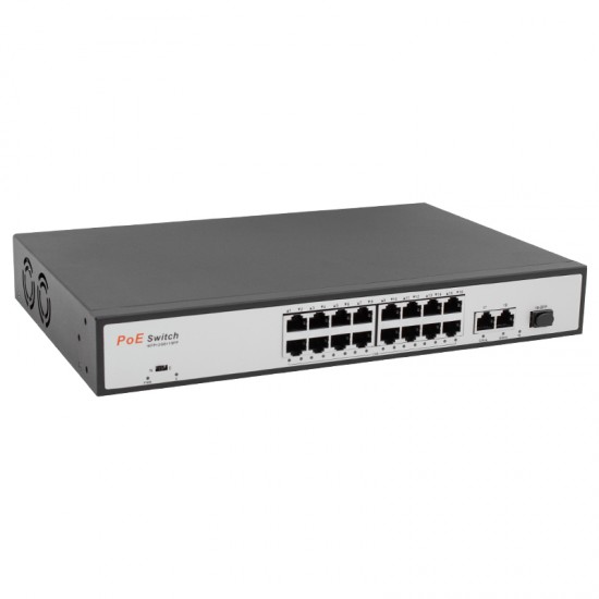 Uranium Poe-1621Sfp 2X Gigabit Uplink 1X Sfp 16 Port 10/100 Mbps 200 Watt Poe Switch