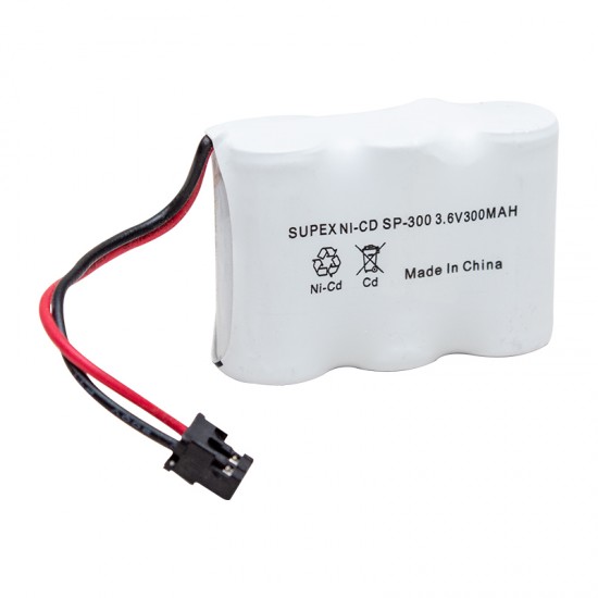 Supex Ni-Cd 3Lü Kisa Açik 3.6V 300 Mah Telsi̇z Telefon Pi̇li̇ (Sp-300)