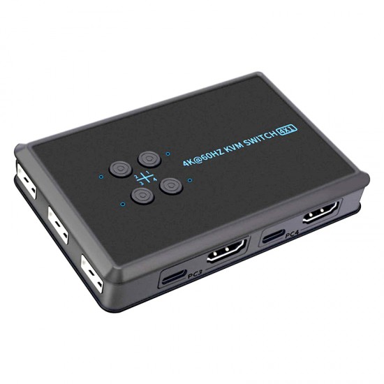 Powermaster Pm-12016 4K Hdmi Kvm Switch 4X1