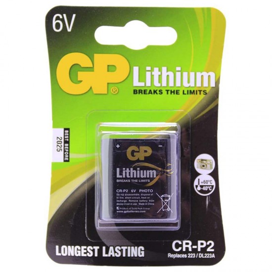 Gp Crp2 6 Volt Fot.mak. Li̇tyum Pi̇l