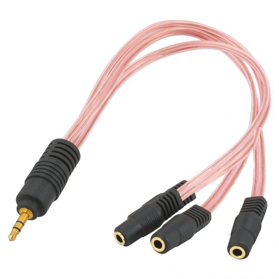 Powermaster 3.5 Mm Stereo Erkek/3 X 3.5 Mm Stereo Di̇şi̇ 5+1 Kablo