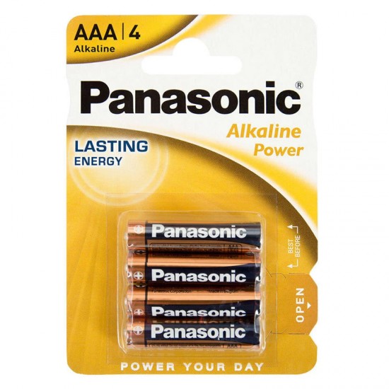 Panasoni̇c Lr03 Alkali̇n 1.5 Volt Power Aaa 4Lü İnce Kalem Pi̇l