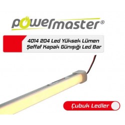 Powermaster 4014 204 Led Günişiği Ledbar Şeffaf Kapak Yüksek Lümen