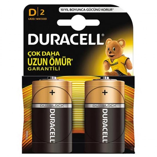 Duracell Lr20/Mn1300 D Büyük Boy Pi̇l 2Li̇ Paket