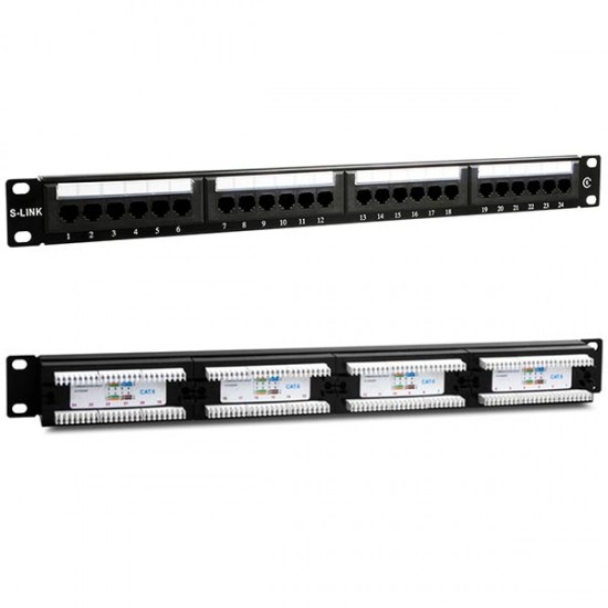 S-Link Sl-F624 24 Lü Utp Cat6 Patch Panel