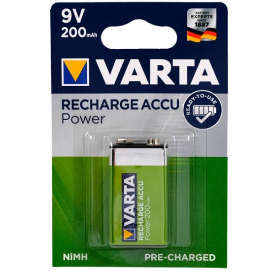 Varta 9 Volt 200 Mah Şarjli Pi̇l