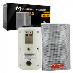 Magicvoice Mv-16 7.5 Cm 30 Watt 2Li̇ Takim Beyaz Trafosuz Sütun Hoparlör