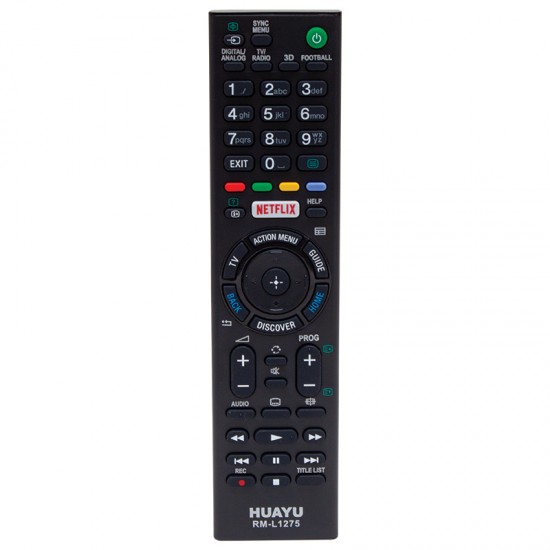 Huayu Kl Sony Kl Rm-L1275 Netflix Tuşlu Lcd Led Tv Kumanda (40175=16439)