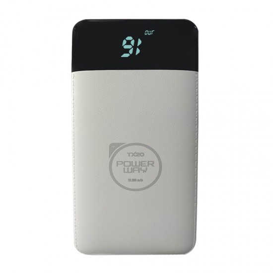 Powerway Qc20 20000 Mah Çi̇ft Usb Di̇ji̇tal Ekran Powerbank