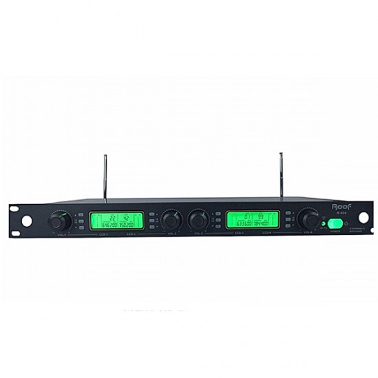 Roof R-404 4 Kanal Uhf Kablosuz Mi̇krofon Receiver