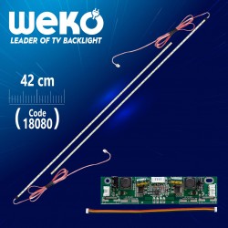 37 Uni̇versal E-Led 48 Ledli̇ (7020) 420Mm 360-450Ma 48-51V Çi̇ft Led+Sürücü+Kablo Takim (Wk-1367)