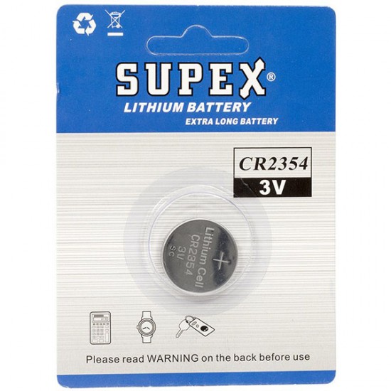 Supex Cr2354 3V Li̇tyum Pi̇l Tekli̇