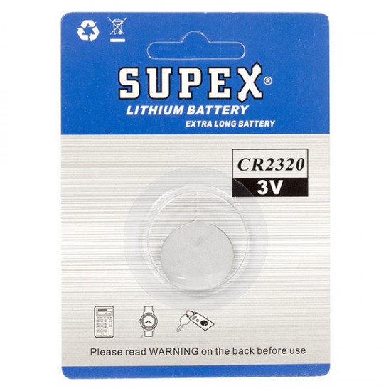 Supex Cr2320 3V Li̇tyum Pi̇l Tekli̇