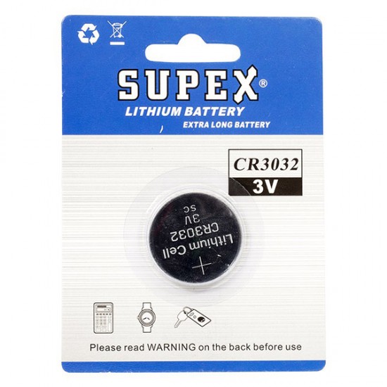 Supex Cr3032 3V Li̇tyum Pi̇l Tekli̇