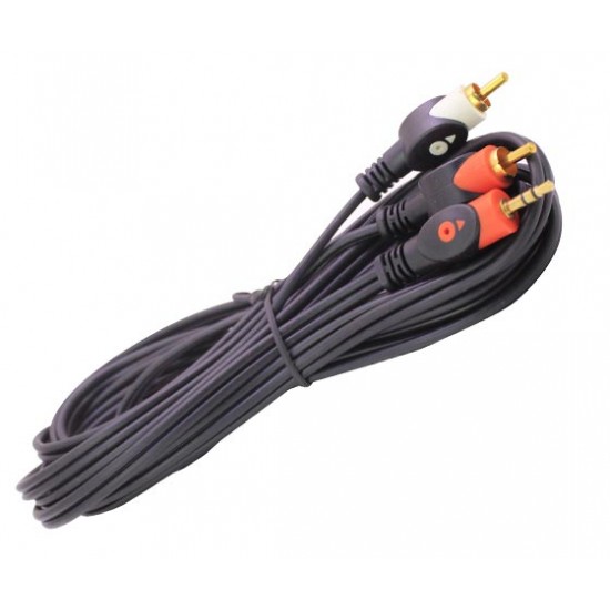 2 Rca Erkek + 3.5 Mm St Erkek 5 Metre 1. Kali̇te Powermaster