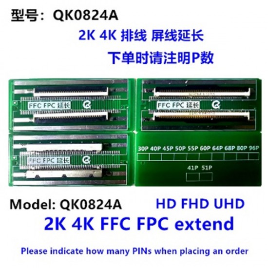 Lcd Panel Flexi̇ Repai̇r Kart Hd Fhd Uhd 2K 4K Ffc Fpc Extend Qk0824A