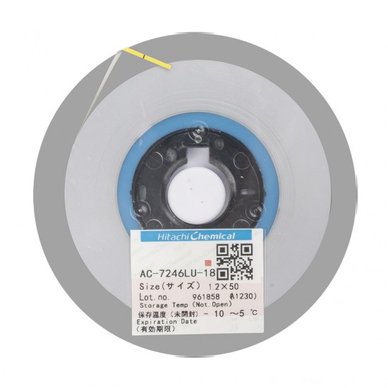 Hitachi Ac-7246Lu-18 1.2X50M Acf Bant Anisotropic İletken Fi̇lm Hitachi Ac-7246Lu-18 1.2X50M Acf Bant Anisotropic İletken Fi̇lm