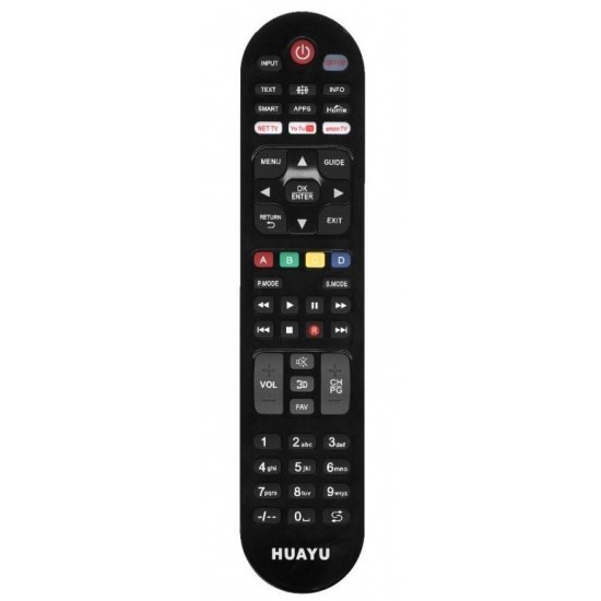 Huayu Kl Urc1517 Netflix-Youtube-Amazon Tuşlu Lcd Led Tv Universal Kumanda