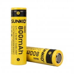 Sunkko 3.7 Volt 800 Mah 18650 Şarj Edi̇lebi̇li̇r Pi̇l (Tekli̇)