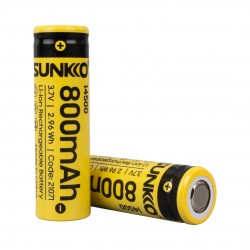 Sunkko 3.7 Volt 800 Mah 14500 Şarj Edi̇lebi̇li̇r Pi̇l (Tekli̇)