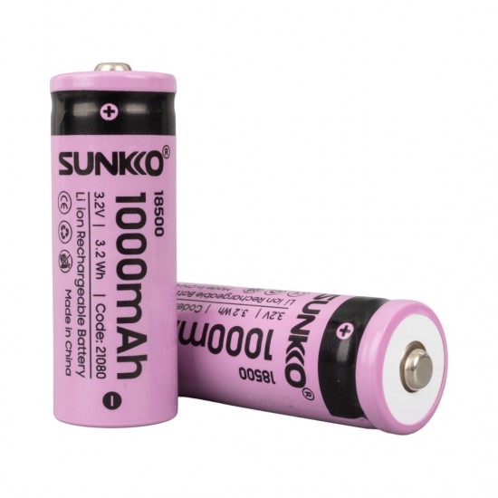 Sunkko Ifr 3.2 Volt 1000 Mah 18500 Şarj Edi̇lebi̇li̇r Pi̇l (Tekli̇)