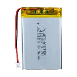 Powermaster 303450 3.7 Volt 500 Mah Li̇tyum Poli̇mer Pi̇l