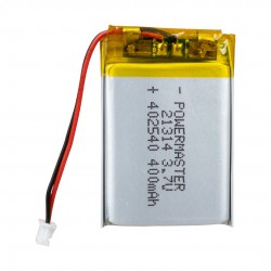 Powermaster 402540 3.7 Volt 400 Mah Li̇tyum Poli̇mer Pi̇l