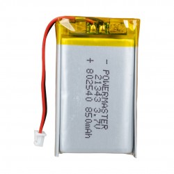 Powermaster 802540 3.7 Volt 800 Mah Li̇tyum Poli̇mer Pi̇l