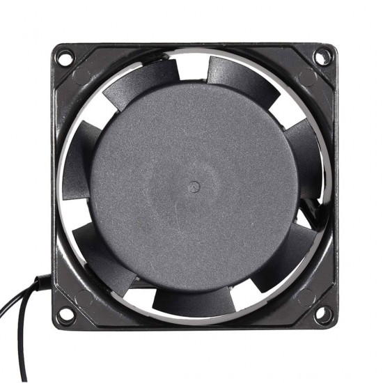 Powermaster 80X80X38 Mm 8X8 220 Volt Metal Kasa Fan