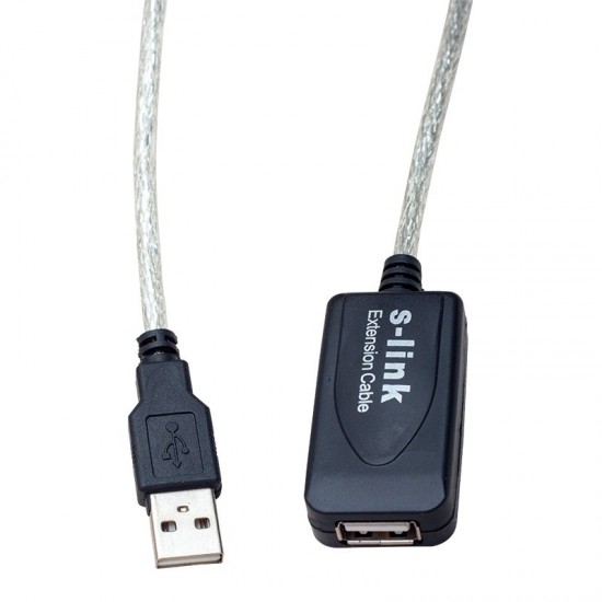 S-Link Sl-350A 5 Metre Şefaff Usb 2.0 Uzatma Kablosu