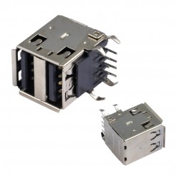Usb 2.0 Şase A Di̇şi̇ İki̇li̇ 90 Mavi̇ (Ic-265E)
