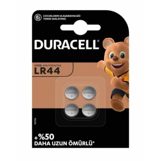 Duracell Lr44 1.5 Volt Düğme Pi̇l (4Lü Paket)