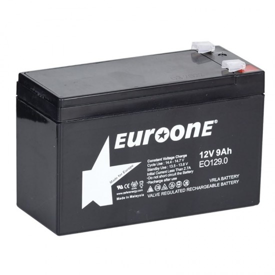 Euroone Eo-129.0 12 Volt - 9 Amper Akü  (150 X 65 X 90 Mm)