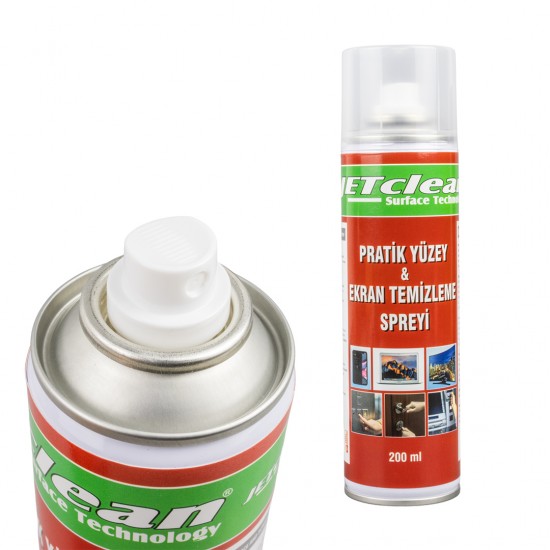 Jetclean 200Ml Prati̇k Yüzey Ve Ekran Temi̇zleme Spreyi̇ Jetclean 200Ml Prati̇k Yüzey Ve Ekran Temi̇zleme Spreyi̇