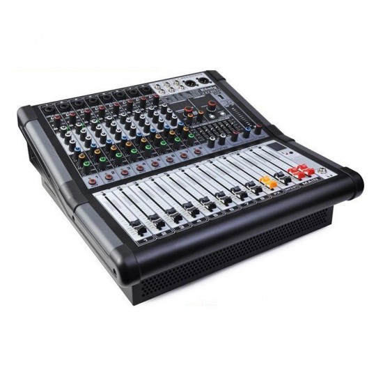 Köni̇g Krs-8P 100Fx  2X500W 8 Kanal Bluetooth Power Mixer