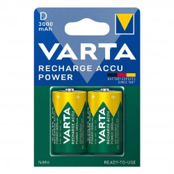 Varta 1.2 Volt - 3000 Mah Ni-Mh Büyük D Boy Şarjli Pi̇l 2Li Paket