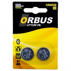 Orbus Cr2032 3 Volt Li̇tyum Para Pi̇l (2Li̇ Paket Fi̇yati)