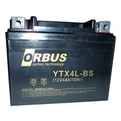 Orbus 12V 4A Motosi̇klet Aküsü (114 X 66 X 88 Mm) (1.6Kg)