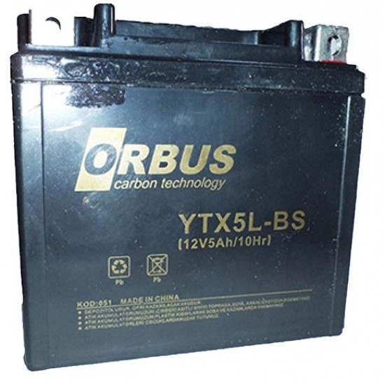 Orbus 12V 5A Motosi̇klet Aküsü (114 X 70 X 106 Mm) (1.8Kg)