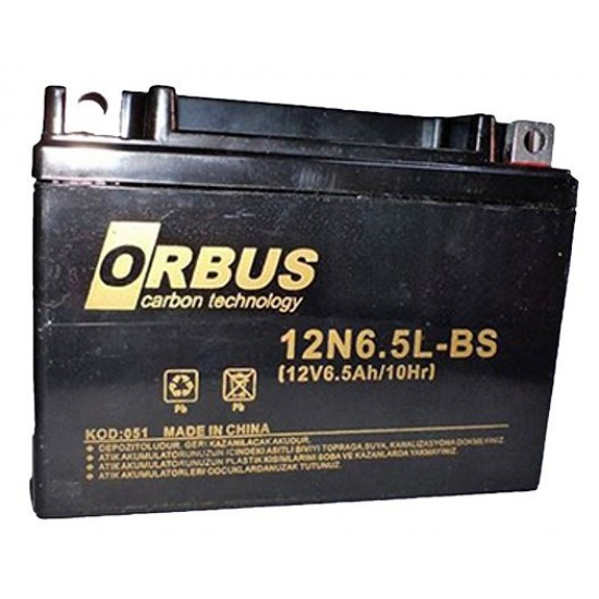 Orbus 12V 6.5A Motosi̇klet Aküsü (139 X 66 X 100 Mm) (2.05Kg)