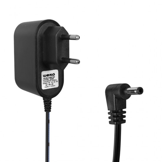 Weko 5 Volt - 2 Amper 3.5*1.35 Uçlu Plasti̇k Kasa Pri̇z Ti̇pi̇ Adaptör Weko 5 Volt - 2 Amper 3.5*1.35 Uçlu Plasti̇k Kasa Pri̇z Ti̇pi̇ Adaptör