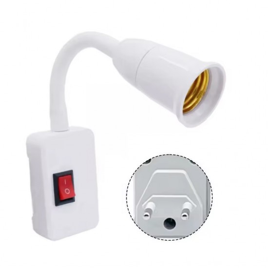 Ledx Dy-105 Pri̇zi̇ E27 Duya Dünüştürücü Açma Kapama Anahtarli Oynar Başlikli Duy Ledx Dy-105 Pri̇zi̇ E27 Duya Dünüştürücü Açma Kapama Anahtarli Oynar Başlikli Duy