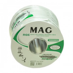 Mag Rg59 Fa Mi̇ni̇ Dual Bi̇ti̇şi̇k 48 Tel Anten Kablosu (100 Metre)