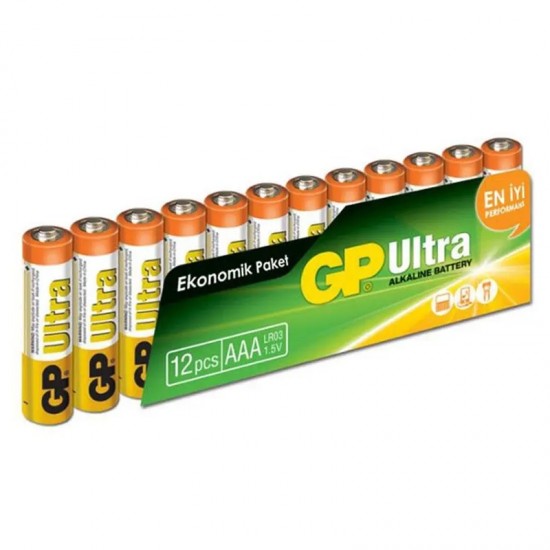 Gp 24Au-12Li̇ Paket Alkali̇n Aaa İnce Pi̇l (12Li̇ Fi̇yat)