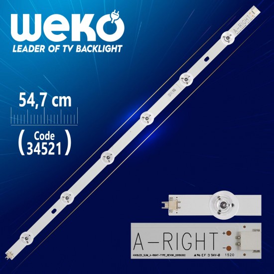 490Dled_Slim_A-Right-Type_Rev06 - 54.7 Cm 6 Ledli̇ - (Wk-74)